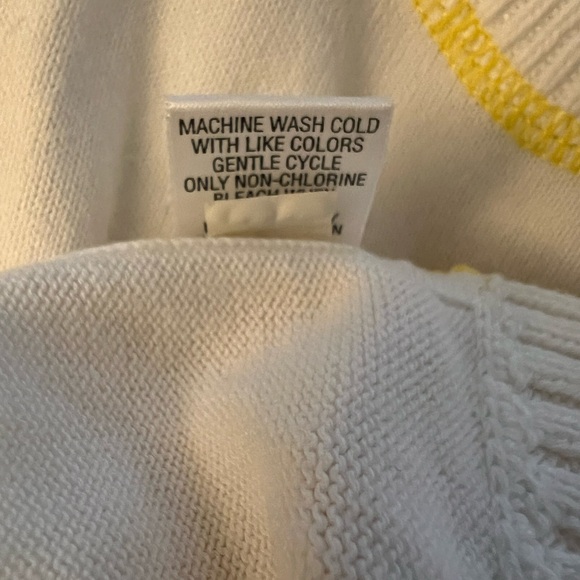 New Juniors Extra Small Yellow and White Striped Converse Top - Picture 7 of 11